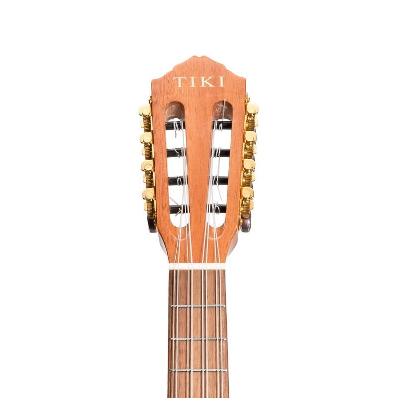 T8E/C-NGL-Tiki 8 String Mahogany Solid Top Electric Ukulele with Hard Case (Natural Gloss)-Living Music