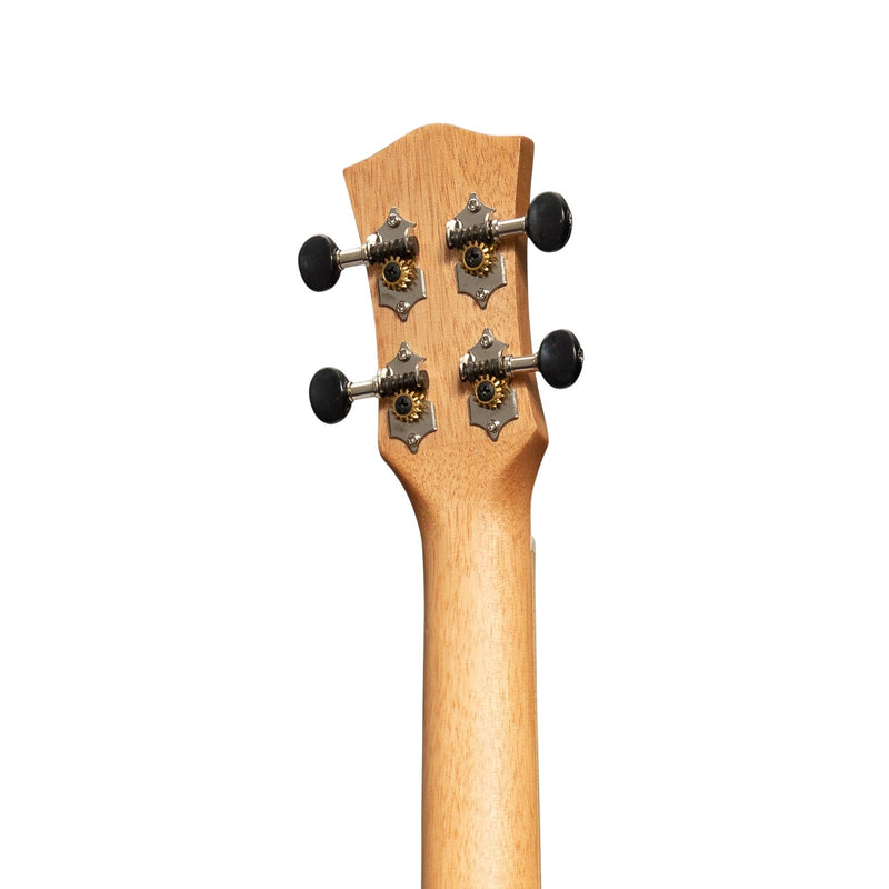 -Tiki '9 Series' Koa Solid Top Baritone Ukulele with Hard Case (Natural Satin)-Living Music