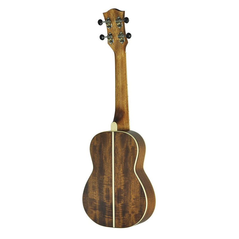 -Tiki '9 Series' Koa Solid Top Concert Ukulele with Hard Case (Natural Satin)-Living Music