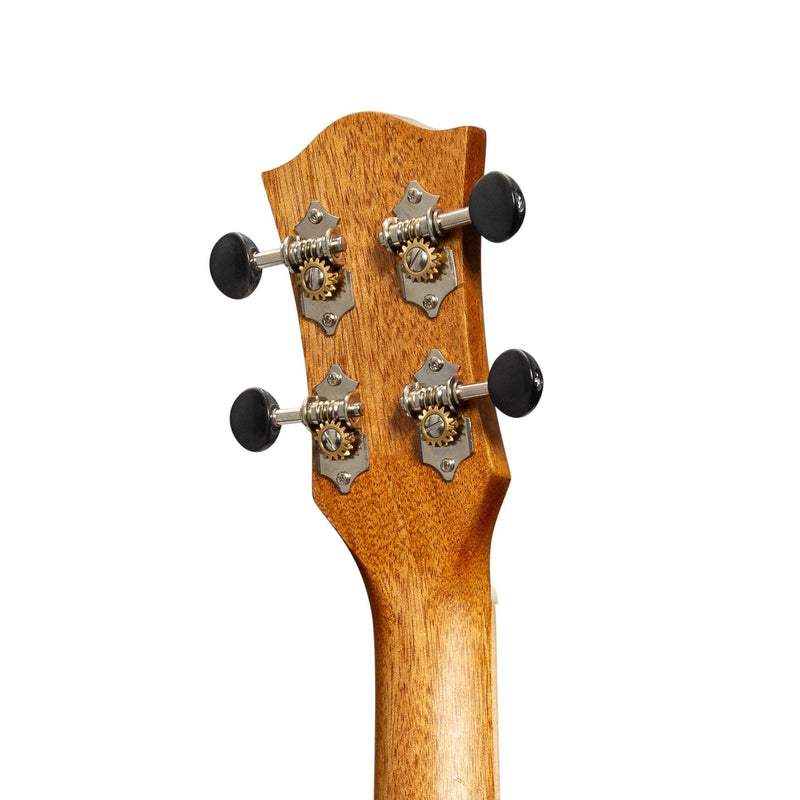 -Tiki '9 Series' Koa Solid Top Soprano Ukulele with Hard Case (Natural Satin)-Living Music