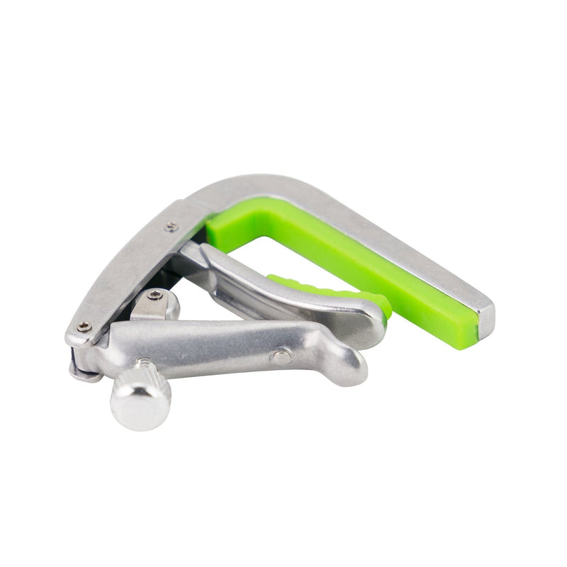 -Tiki Adjustable Roller Ukulele Capo (Silver)-Living Music