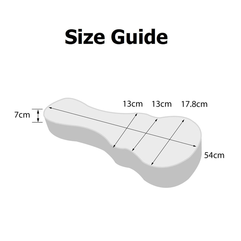 -Tiki Deluxe 'Croc' Soprano Ukulele Hard Case (Black)-Living Music