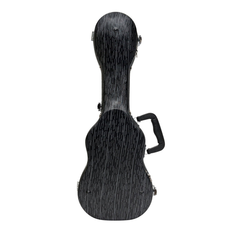 -Tiki Deluxe Shaped Concert Ukulele Flight Case (Grey/Black)-Living Music