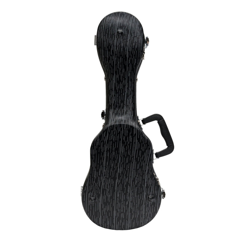 -Tiki Deluxe Shaped Soprano Ukulele Flight Case (Grey/Black)-Living Music