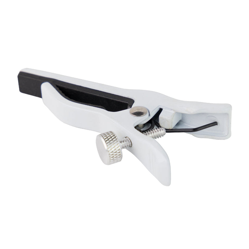 UC-6P-WHT-Tiki Quick-Grip Ukulele Capo (White)-Living Music