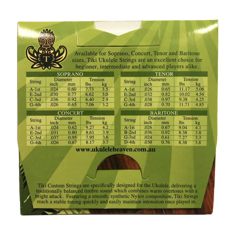 -Tiki Tenor Ukulele String Set GCEA-Living Music