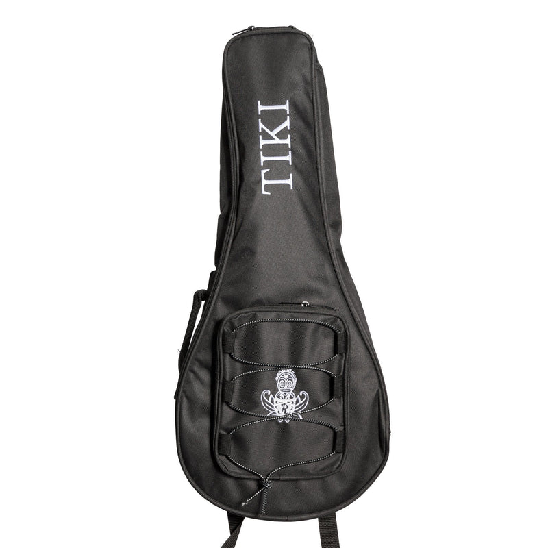 -Tiki 'Tiki Man' Ukulele with Pickup and Soft Case (Natural Satin)-Living Music