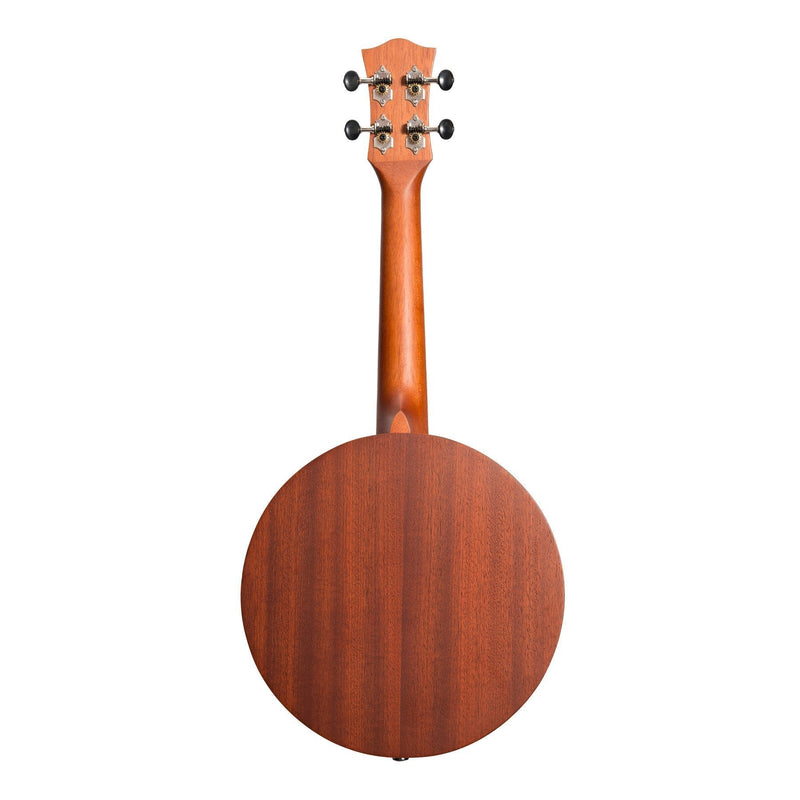 -Tiki 'Tiki Man' Ukulele with Pickup and Soft Case (Natural Satin)-Living Music
