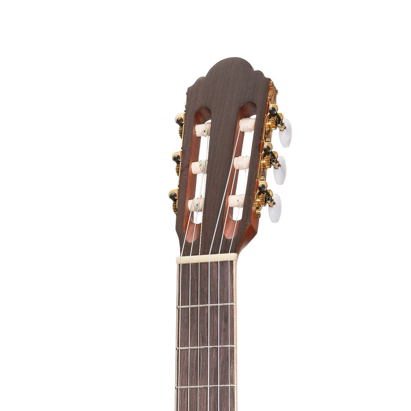 -Timberidge '1 Series' Spruce Solid Top Acoustic-Electric Classical Cutaway Guitar (Natural Satin)-Living Music