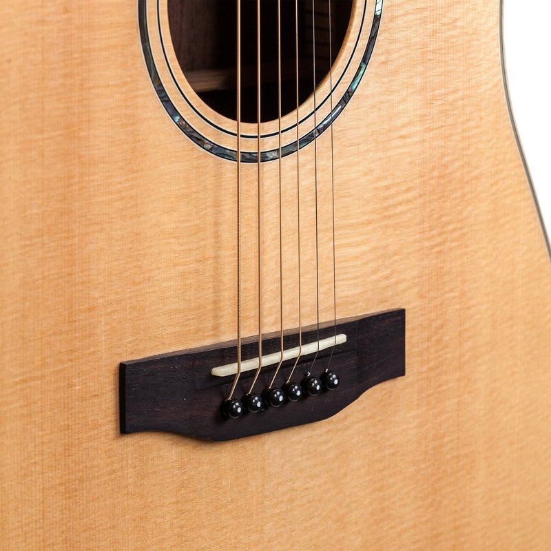 TRC-3-NGL-Timberidge '3 Series' Spruce Solid Top Acoustic-Electric Dreadnought Cutaway Guitar (Natural Gloss)-Living Music