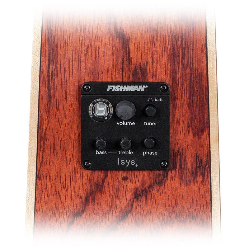 -Timberidge '4 Series' 12-String Cedar Solid Top Acoustic-Electric Small Body Cutaway Guitar (Natural Satin)-Living Music