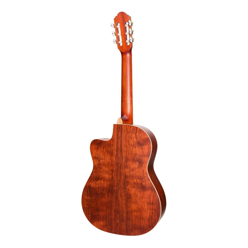 TRCC-4-NST-Timberidge '4 Series' Cedar Solid Top Acoustic-Electric Classical Cutaway Guitar (Natural Satin)-Living Music