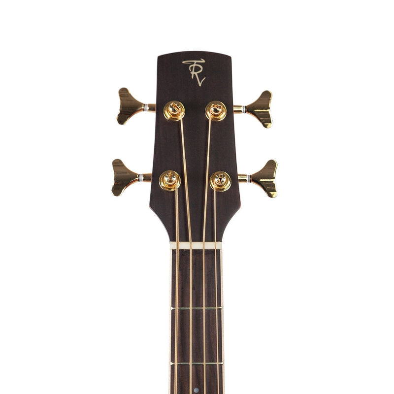 TRBC-4-NST-Timberidge '4 Series' Cedar Solid Top Acoustic-Electric Cutaway Bass Guitar (Natural Satin)-Living Music