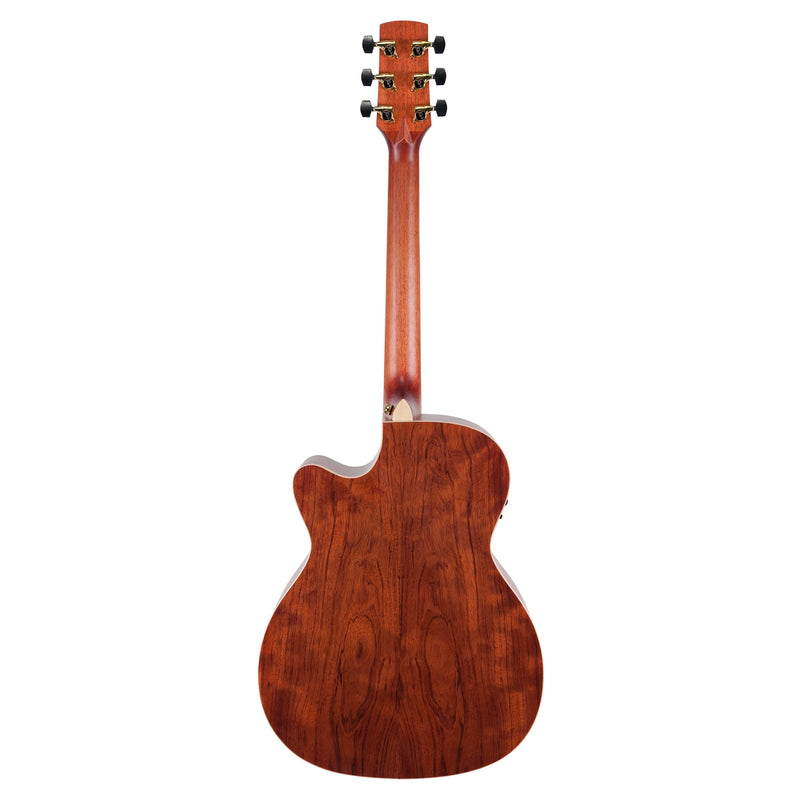 -Timberidge '4 Series' Cedar Solid Top Acoustic-Electric Small Body Cutaway Guitar (Natural Satin)-Living Music