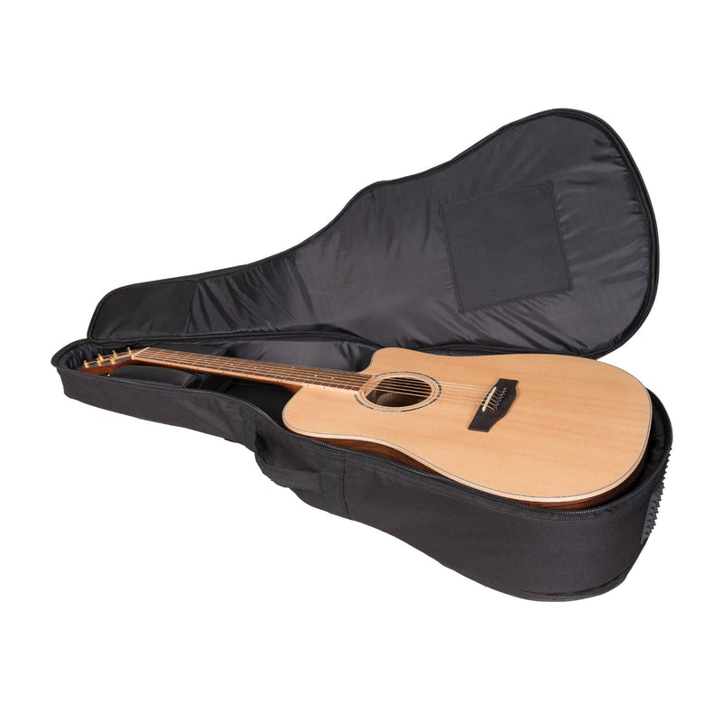 -Timberidge Deluxe Dreadnought Acoustic Guitar Gig Bag (Black)-Living Music