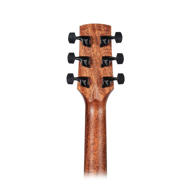 -Timberidge 'Messenger Series' Left Handed Mahogany Solid Top Acoustic-Electric Small Body Cutaway Guitar (Natural Satin)-Living Music