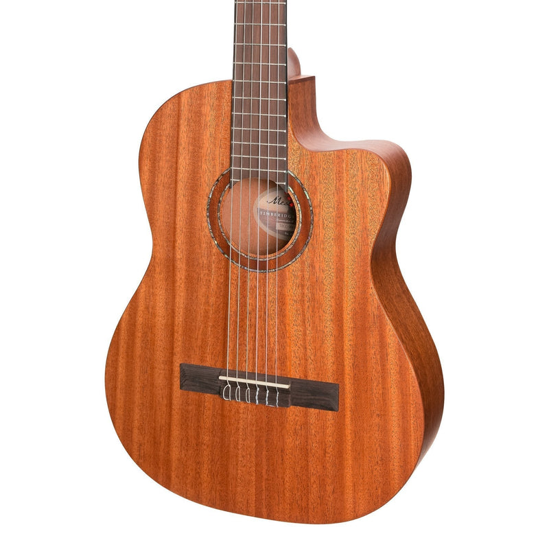 TRCC-MM-NST-Timberidge 'Messenger Series' Mahogany Solid Top Acoustic-Electric Classical Cutaway Guitar (Natural Satin)-Living Music