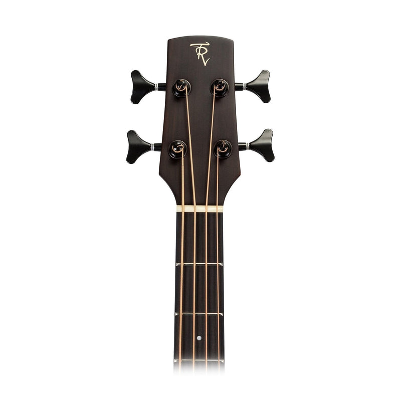 -Timberidge 'Messenger Series' Mahogany Solid Top Acoustic-Electric Cutaway Bass Guitar (Natural Satin)-Living Music