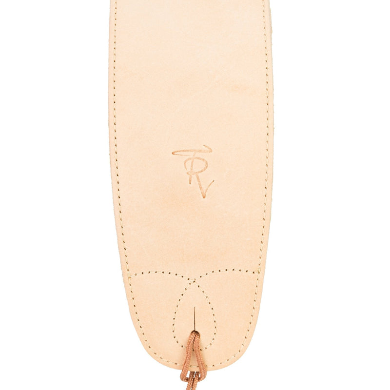 -Timberidge Premium Italian Leather Padded Guitar Strap (Tan)-Living Music