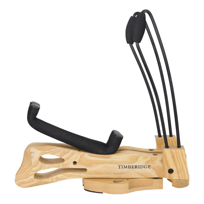 -Timberidge "Woodie" Acoustic Guitar Stand (Natural)-Living Music