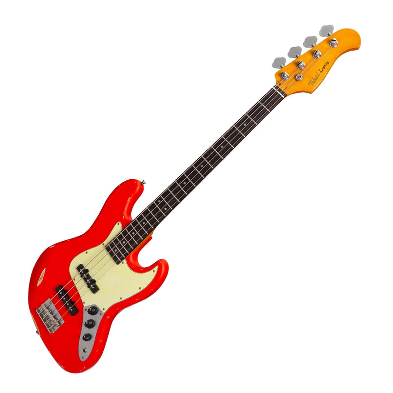 -Tokai 'Legacy Series' JB-Style 'Relic' Electric Bass (Red)-Living Music