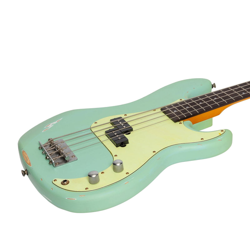 -Tokai 'Legacy Series' P-Style 'Relic' Electric Bass (Blue)-Living Music