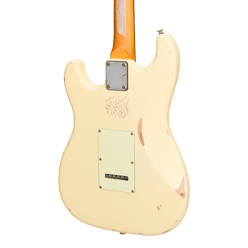TL-ST5-CRM-Tokai 'Legacy Series' ST-Style HSS 'Relic' Electric Guitar (Cream)-Living Music