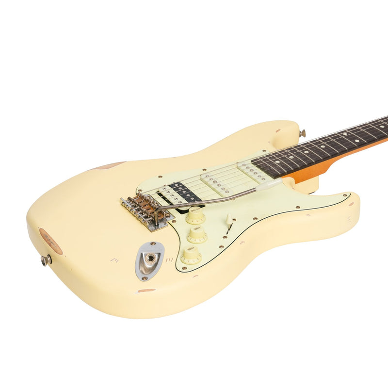 -Tokai 'Legacy Series' ST-Style HSS 'Relic' Electric Guitar (Cream)-Living Music