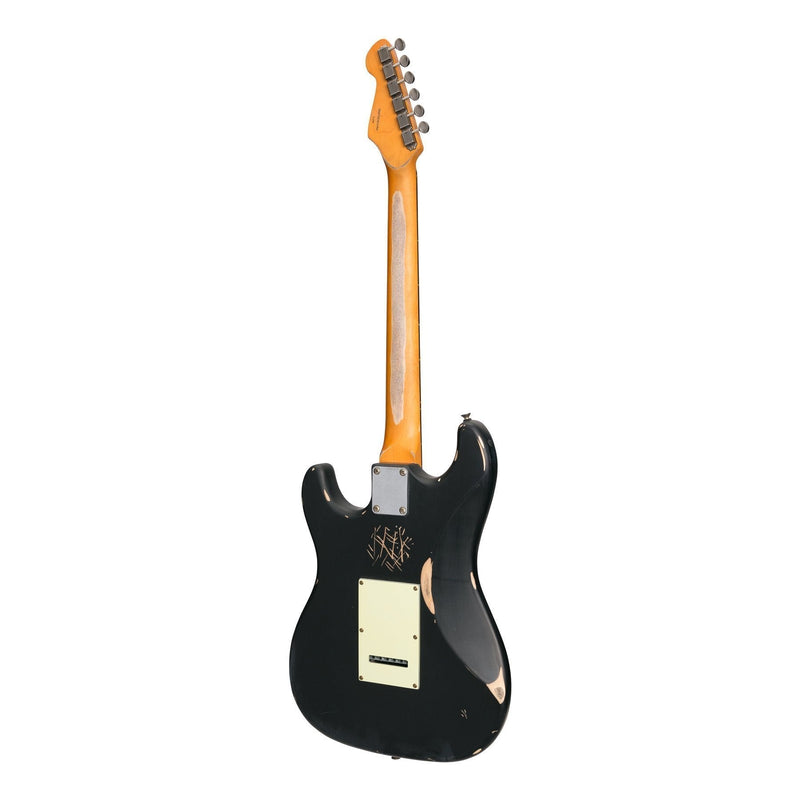 -Tokai 'Legacy Series' ST-Style 'Relic' Electric Guitar (Black)-Living Music