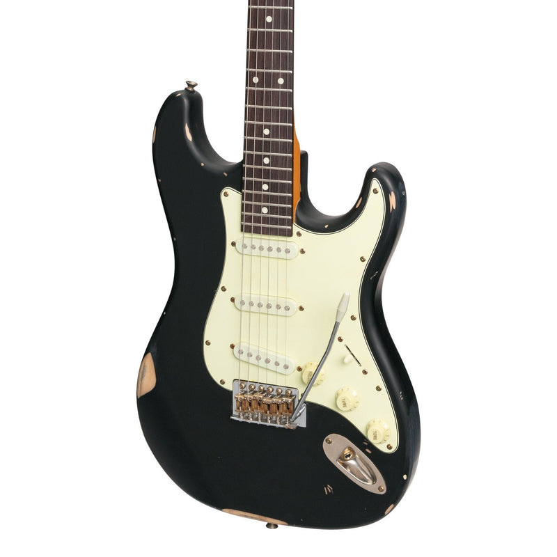 TL-ST6-BLK-Tokai 'Legacy Series' ST-Style 'Relic' Electric Guitar (Black)-Living Music