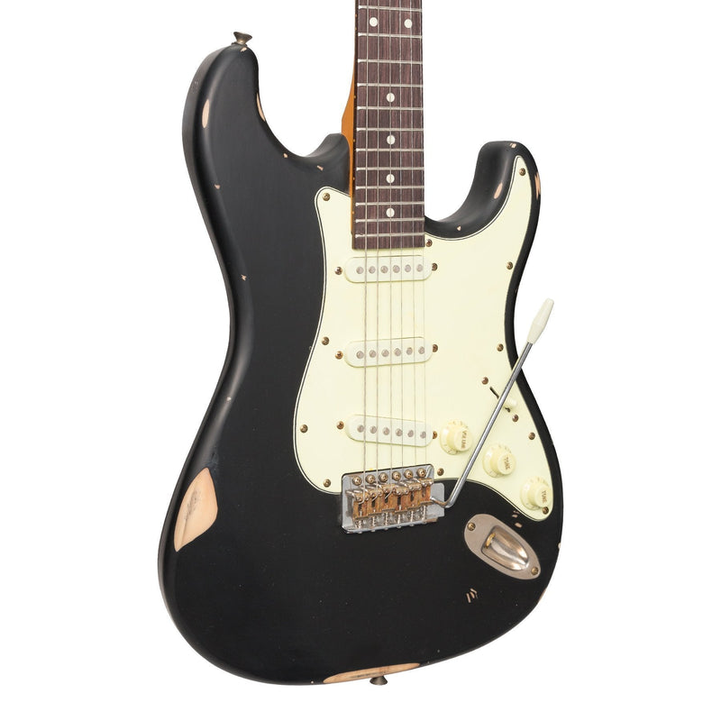 -Tokai 'Legacy Series' ST-Style 'Relic' Electric Guitar (Black)-Living Music