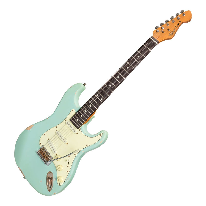 -Tokai 'Legacy Series' ST-Style 'Relic' Electric Guitar (Blue)-Living Music