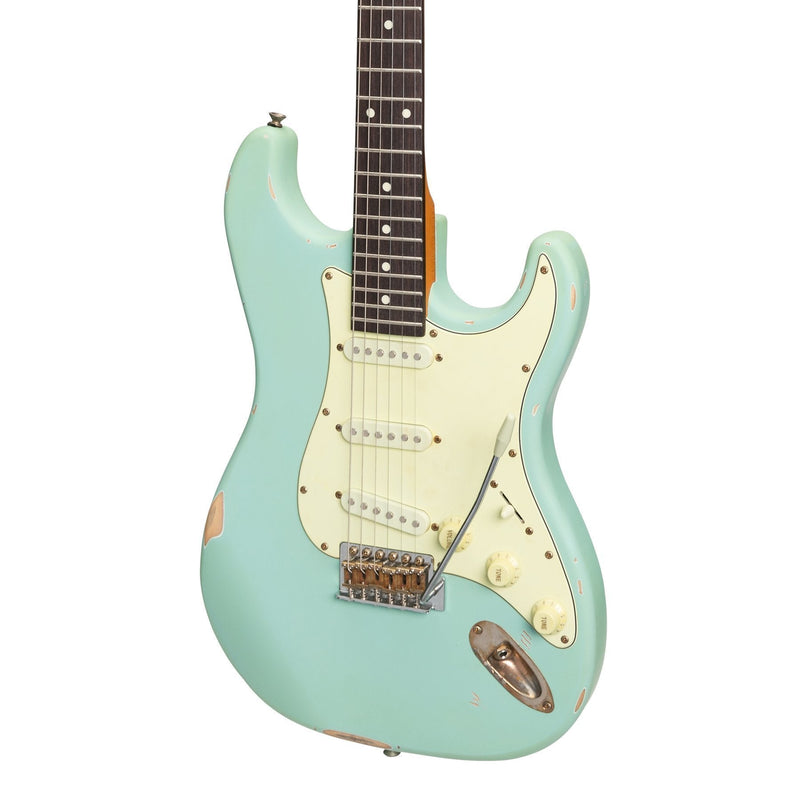 -Tokai 'Legacy Series' ST-Style 'Relic' Electric Guitar (Blue)-Living Music