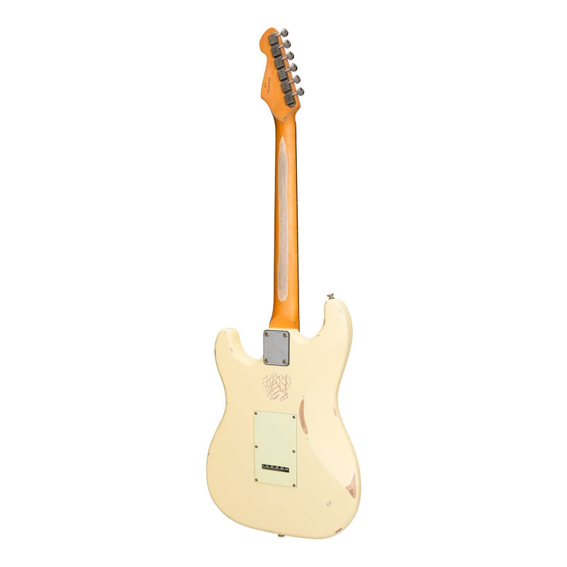 -Tokai 'Legacy Series' ST-Style 'Relic' Electric Guitar (Cream)-Living Music