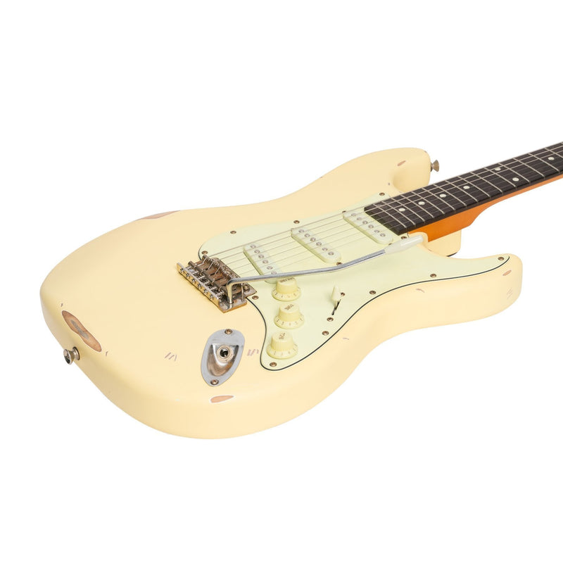 -Tokai 'Legacy Series' ST-Style 'Relic' Electric Guitar (Cream)-Living Music
