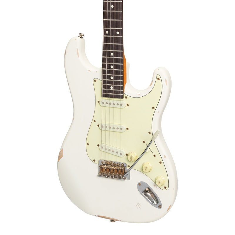 -Tokai 'Legacy Series' ST-Style 'Relic' Electric Guitar (Vintage White)-Living Music