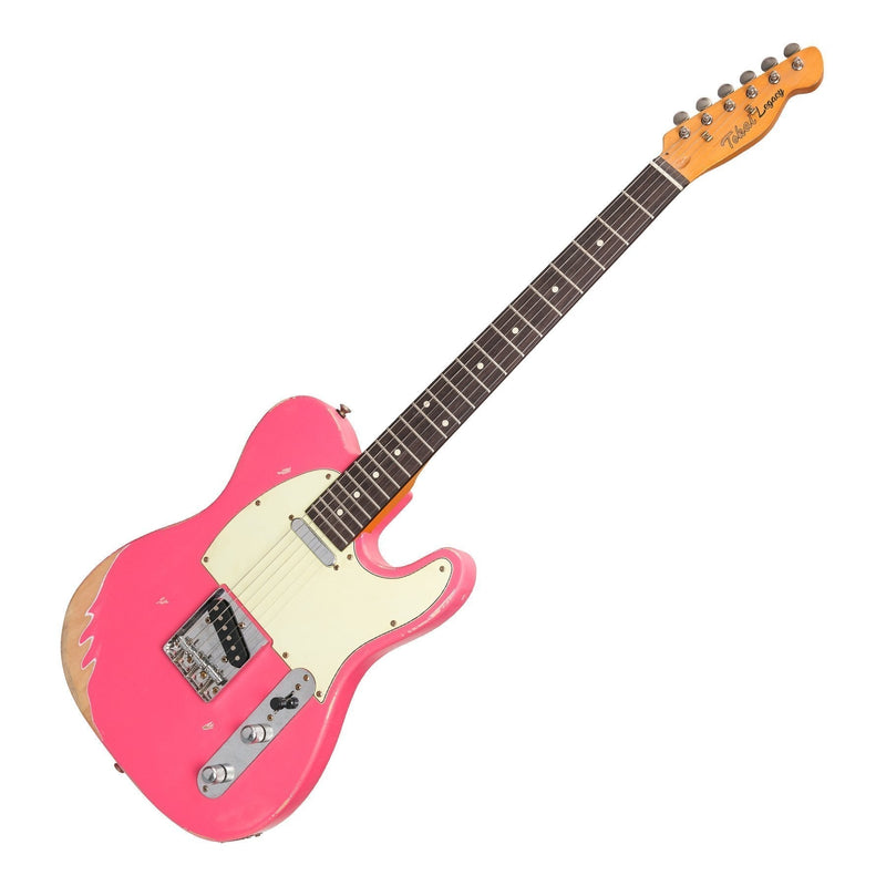 -Tokai 'Legacy Series' TE-Style 'Relic' Electric Guitar (Pink)-Living Music