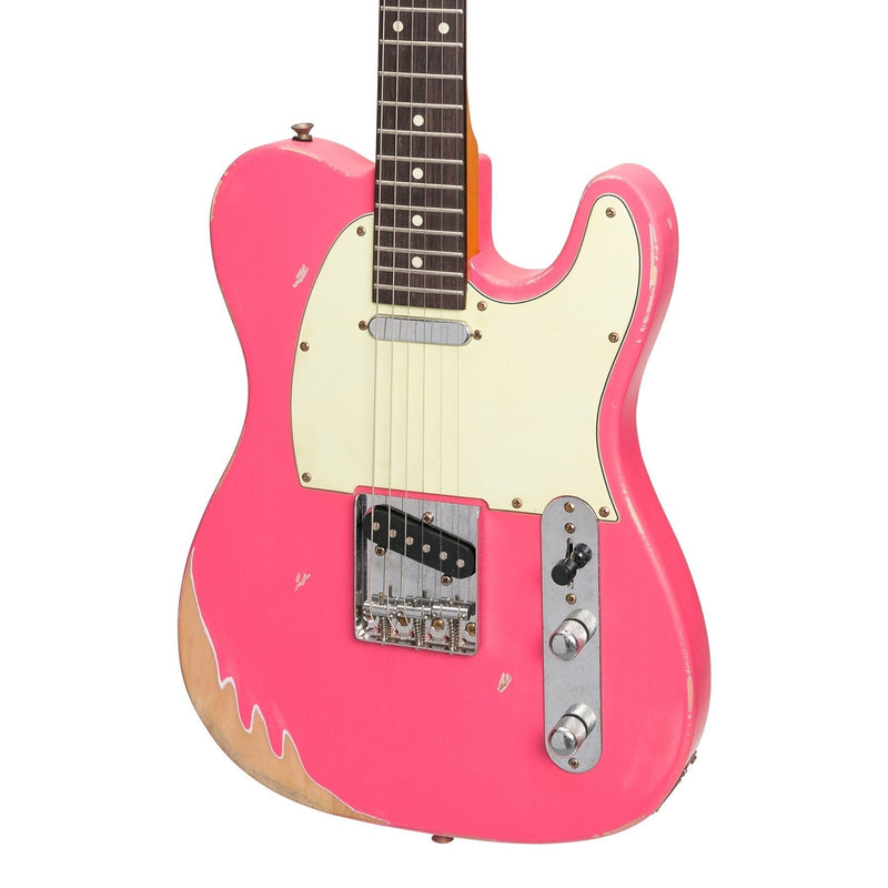 -Tokai 'Legacy Series' TE-Style 'Relic' Electric Guitar (Pink)-Living Music