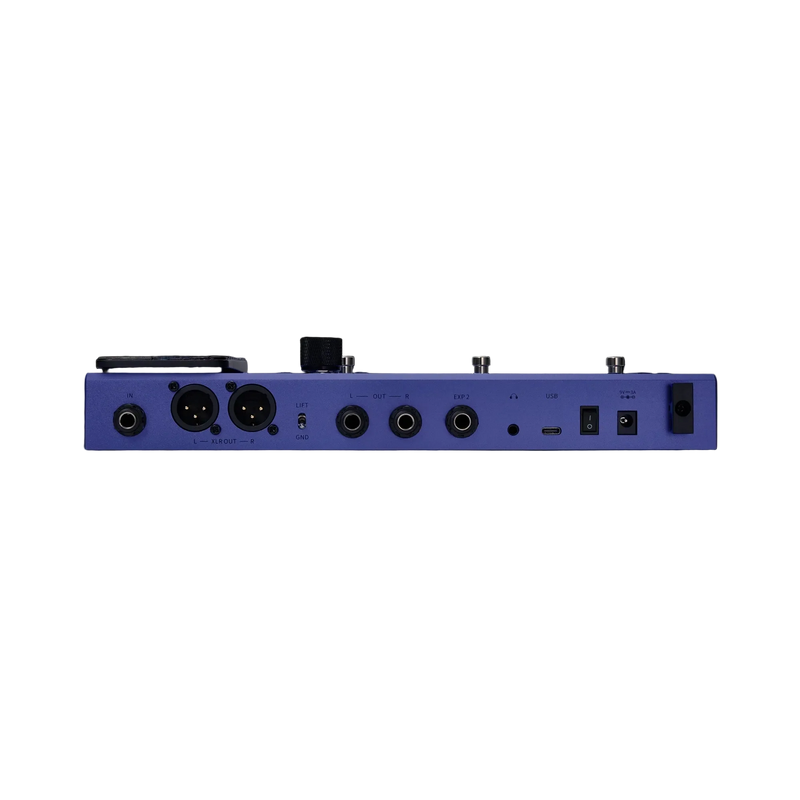 -Mooer GE-200 Plus Li (Rechargeable) Guitar Multi-Effects Processor (Purple)-Living Music