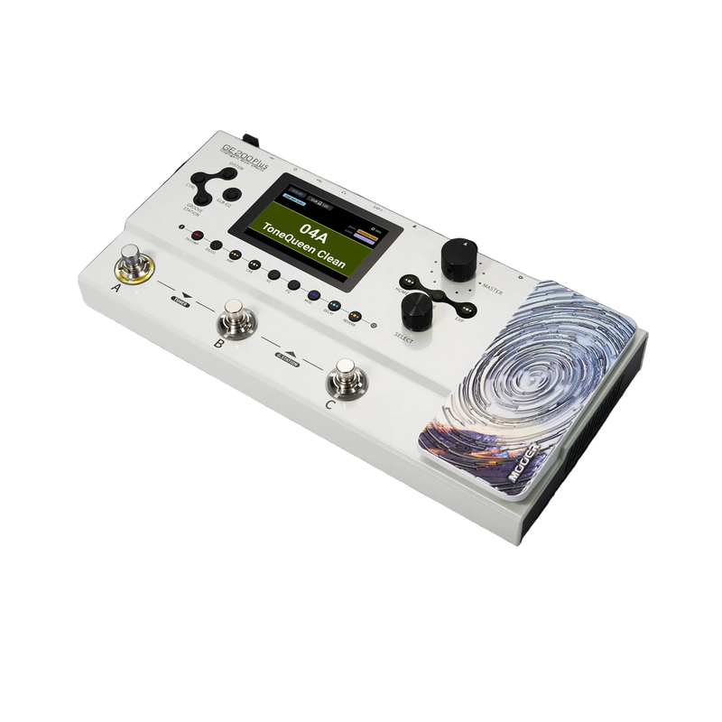 -Mooer GE-200 Plus Guitar Multi-Effects Processor (White)-Living Music