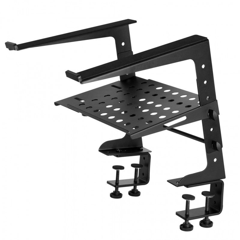 OSLPT6000-On Stage Deluxe 2-Tier Height Adjustable Laptop Stand-Living Music