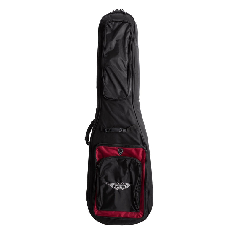 XFGB-DB-BLK-Crossfire Deluxe Padded Electric Bass Guitar Gig Bag (Black)-Living Music