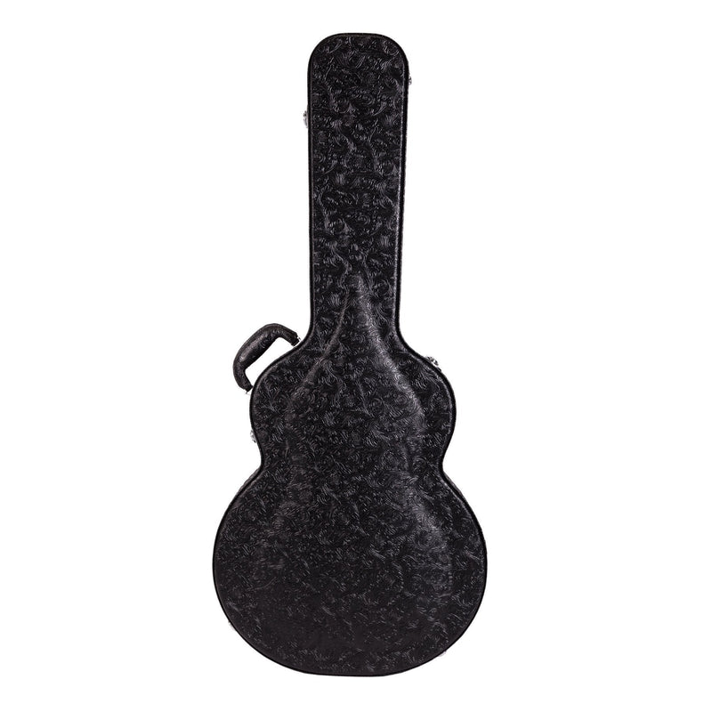 XFC-DSAG-PASBLK-Crossfire Deluxe Shaped 335-Style Electric Guitar Hard Case (Paisley Black)-Living Music