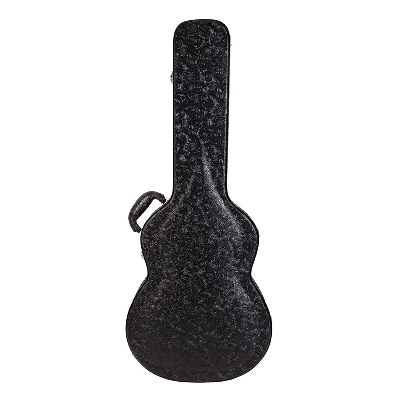 XFC-DC-PASBLK-Crossfire Deluxe Shaped Classical Guitar Hard Case (Paisley Black)-Living Music