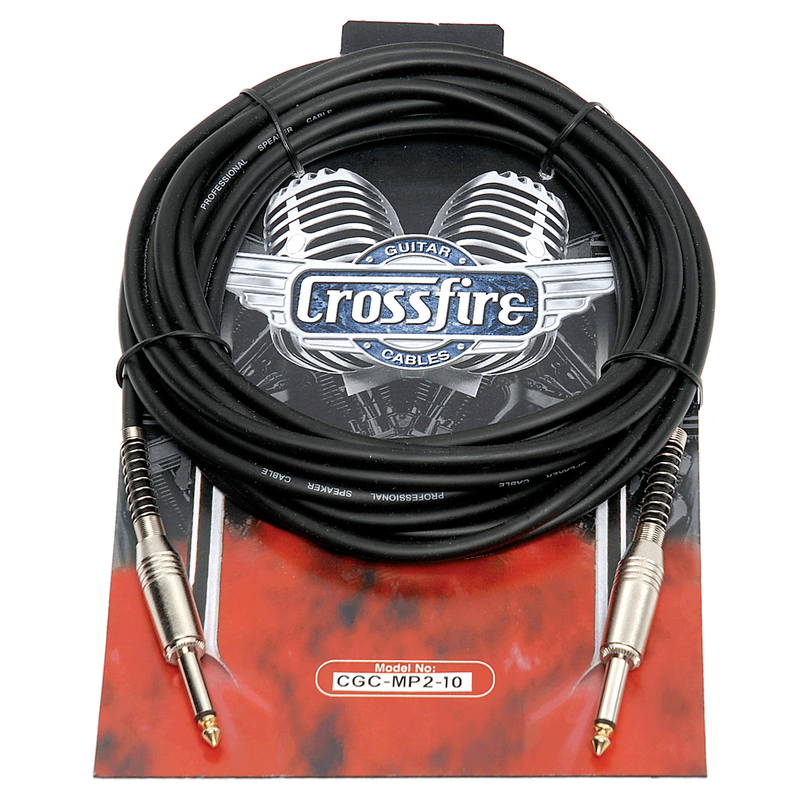CGC-MP2-10-Crosssfire 10' / 3 Metre Instrument Cable with Straight Metal Jacks-Living Music