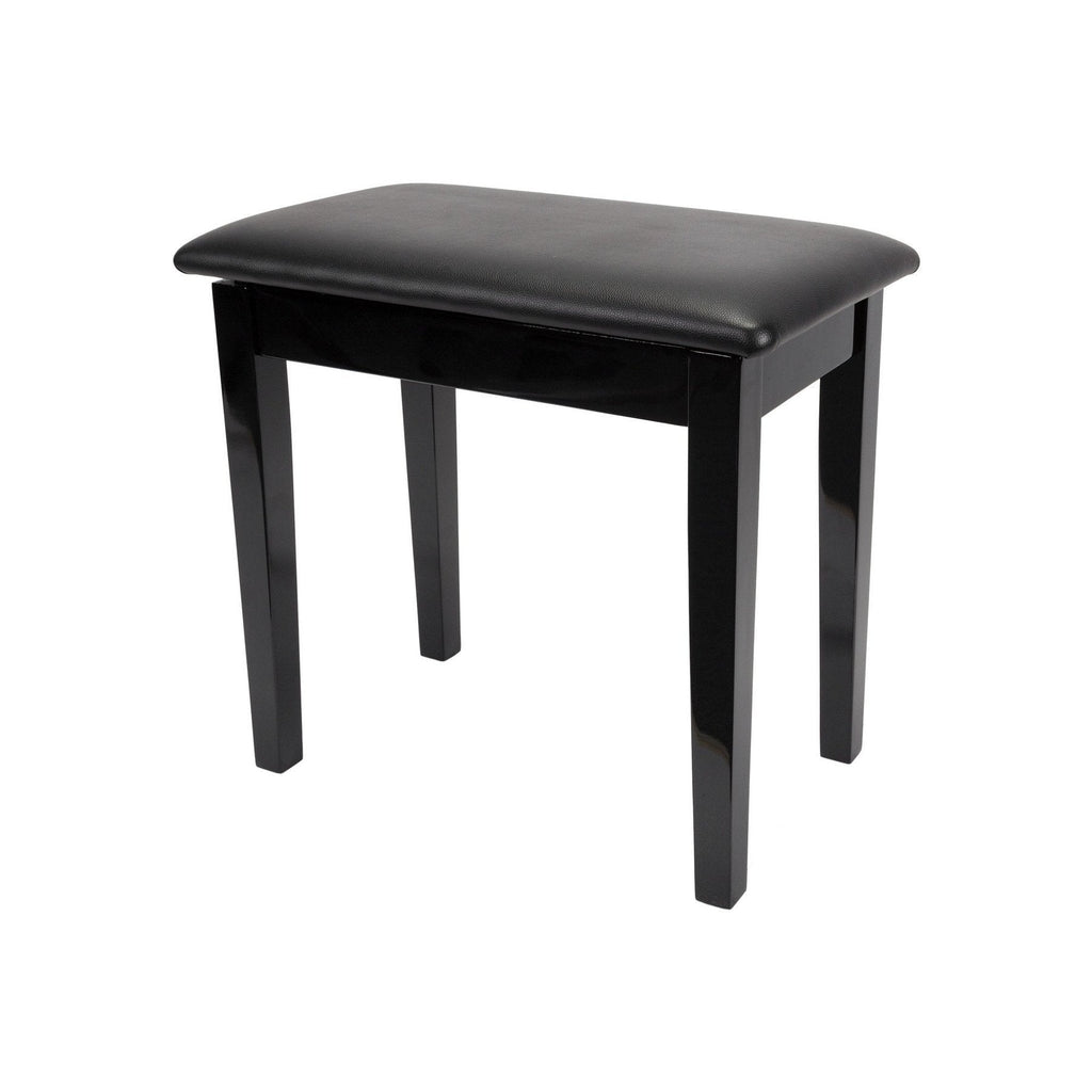 CPS-2S-BLK-Crown Compact Piano Stool with Storage Compartment (Black)-Living Music