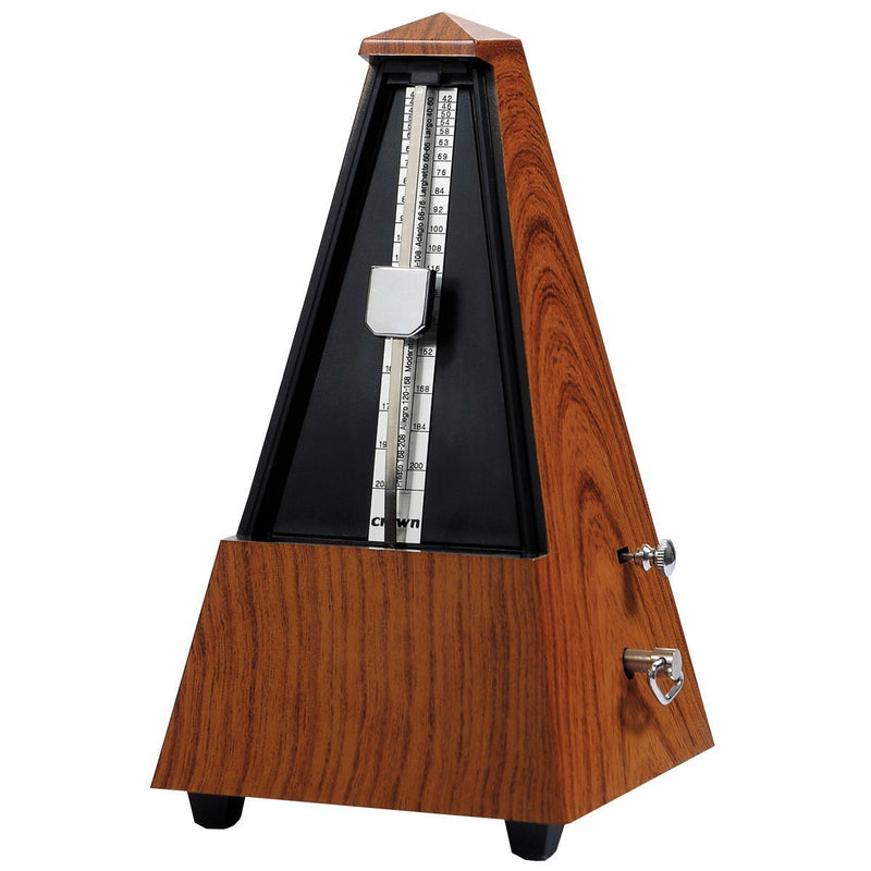 CM-28-LTK-Crown Traditional Metronome (Light Teak Wood Look Finish)-Living Music