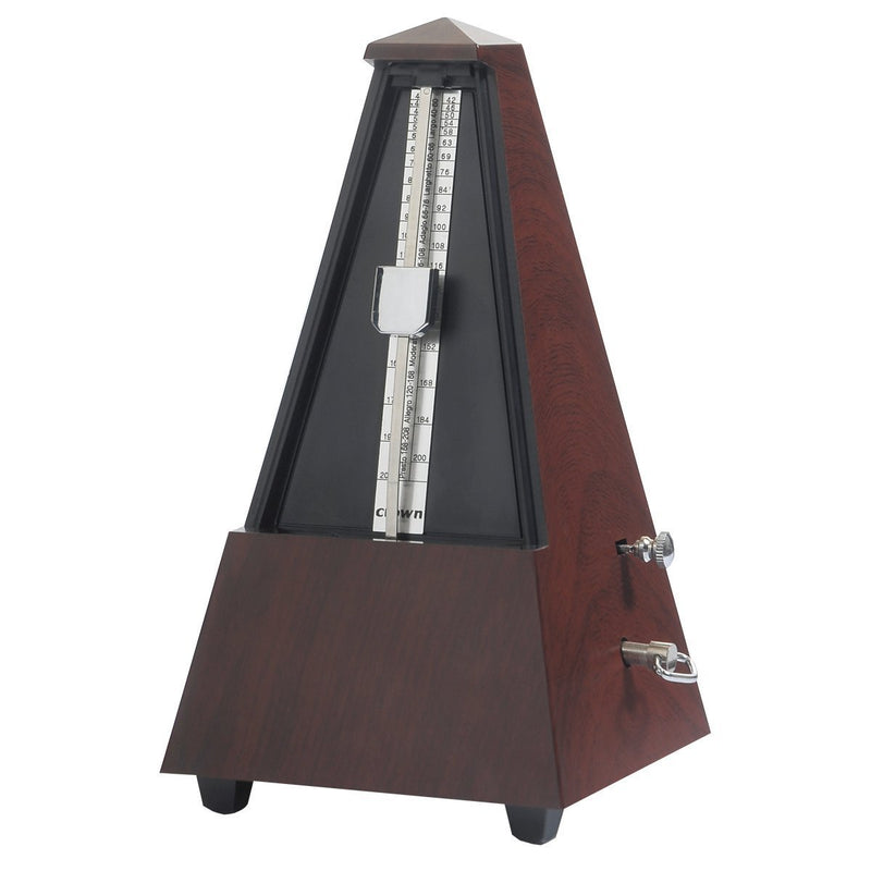 CM-28-TK-Crown Traditional Metronome (Teak Wood Look Finish)-Living Music