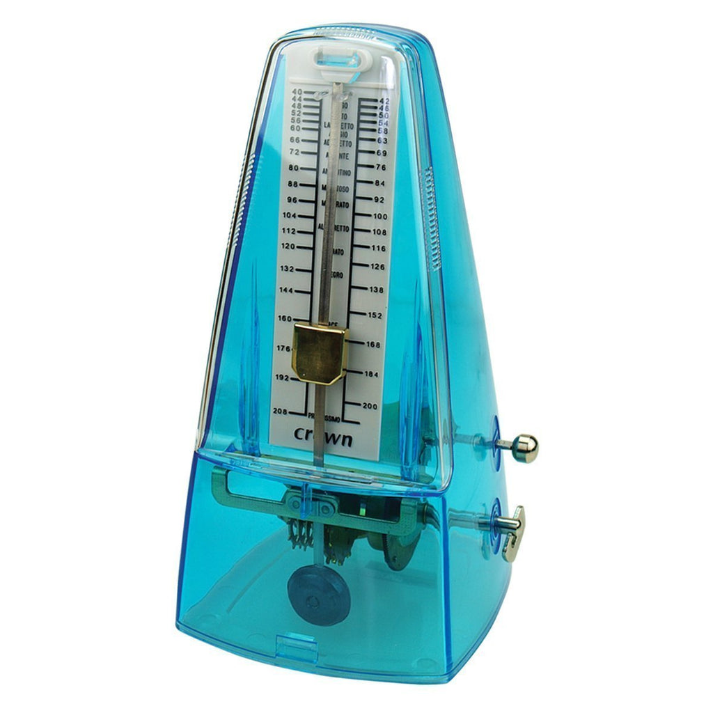 CMT-19-LBL-Crown Traditional Metronome (Transparent Blue)-Living Music