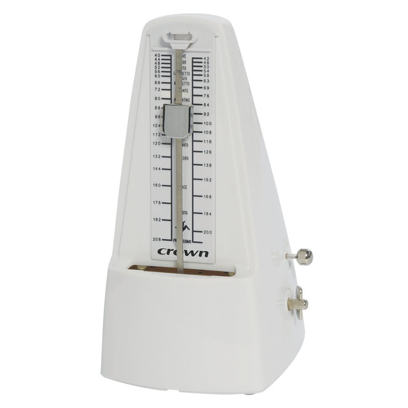 CM-18-WHT-Crown Traditional Metronome (White)-Living Music